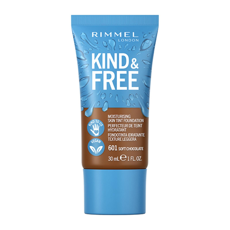 Rimmel London Kind & Free Moisturing Skin Tint Foundation 601 Soft Chocolate