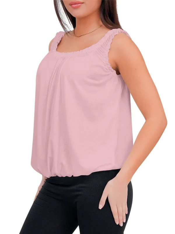 Special Price Basic Elasticated Gather Vest Top