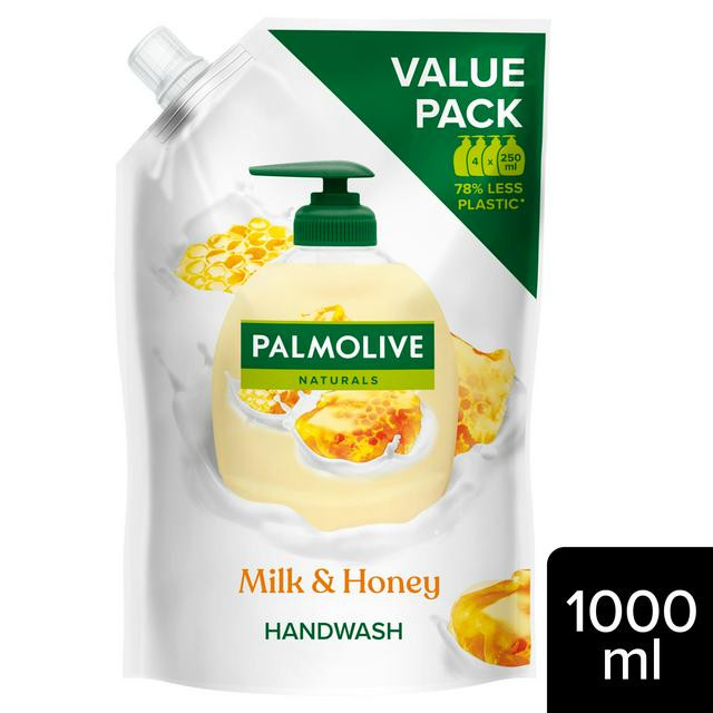 Palmolive Naturals Milk & Honey Handwash Soap Refill 1000ml
