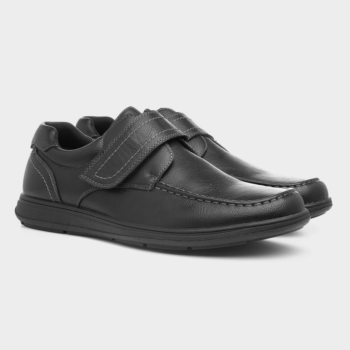 Hobos Mens Touch Fasten Casual Shoe in Brown