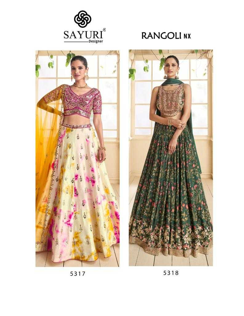 sayuri designer rangoli nx wedding wear beautiful readymade lehenga