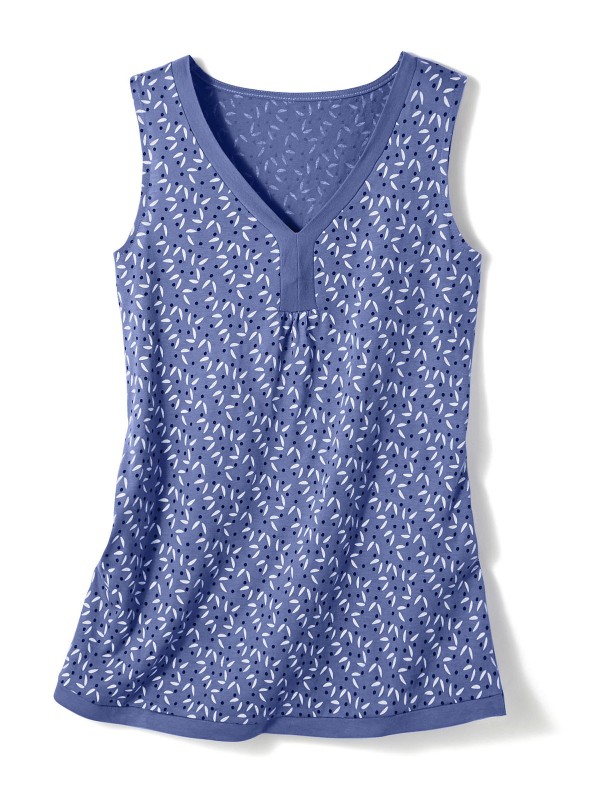 Printed Sleeveless Top
