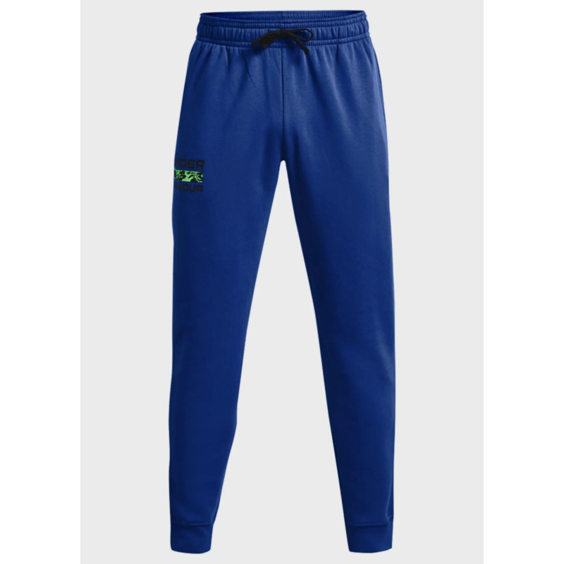 Men’s Under Armour ‘Rival Fleece Signature’ Jogger Pants Blue Color