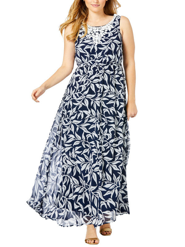 NAVY Embellished Maxi Dress