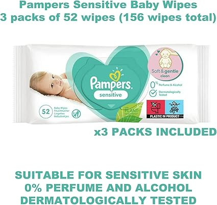 PAMPE BABY WIPES SENS SOFT&GEN - 52S