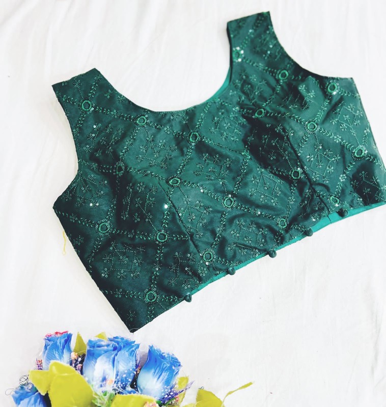 Heavy Sequnce work  designer pattern Saree blouse