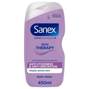 Sanex Skin Therapy Anti Itchiness & Anti Irritation Shower Gel Body Wash 450ml