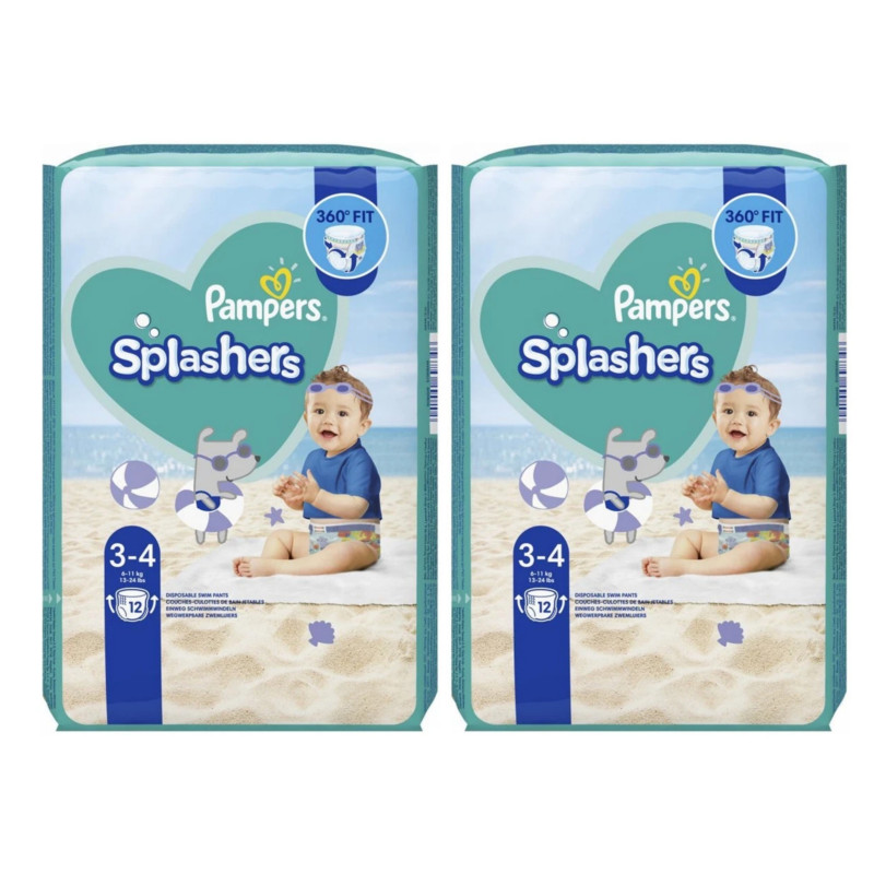 Pampers Splashers Swim Pants (3-4) 12Pack