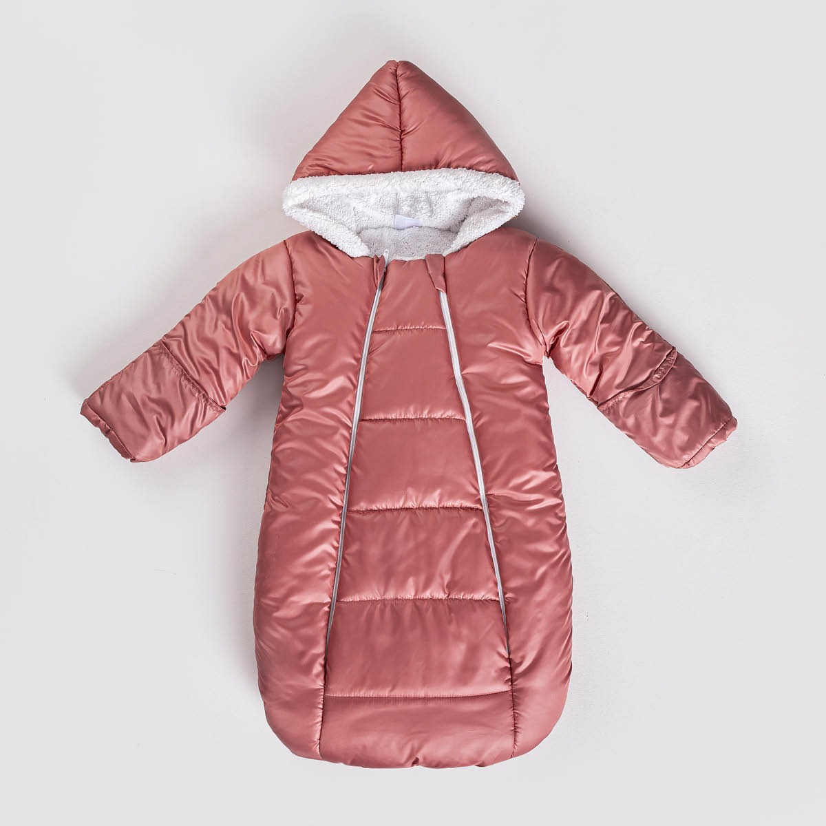 Baby Girls Padded Hooded Sleeping Bag (1-9M)