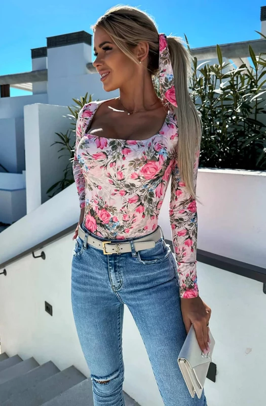 LEXIE FLORAL BODYSUIT TOP