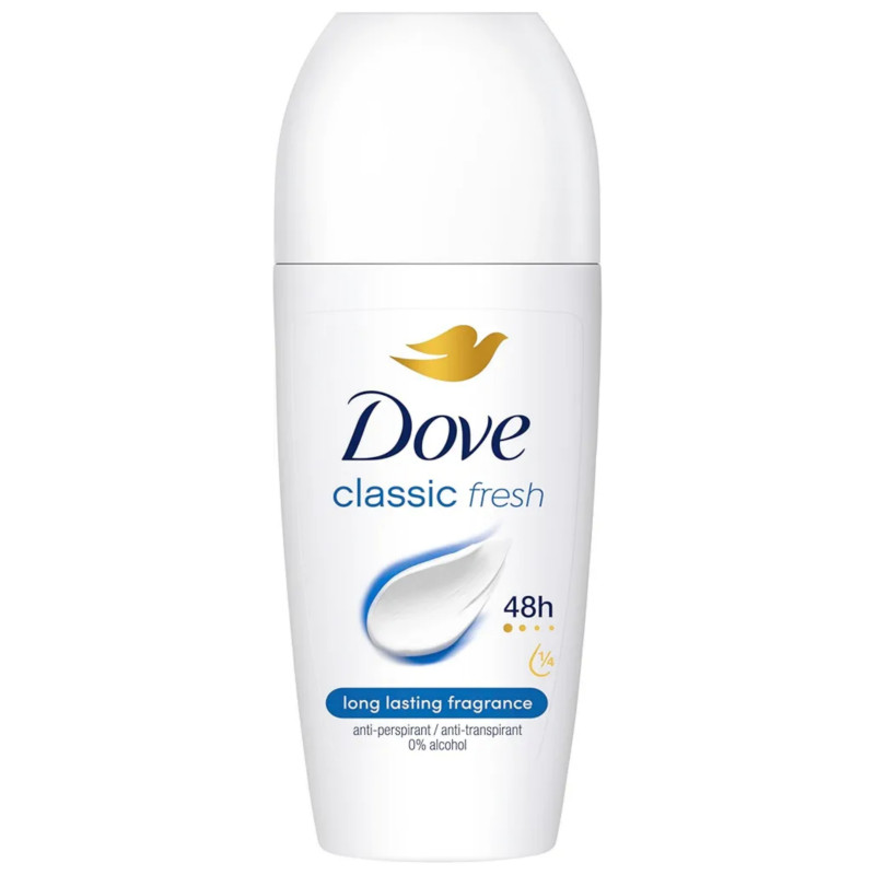 Dove Classic Fresh Women's Anti-Perspirant Deodorant Roll on 50ml