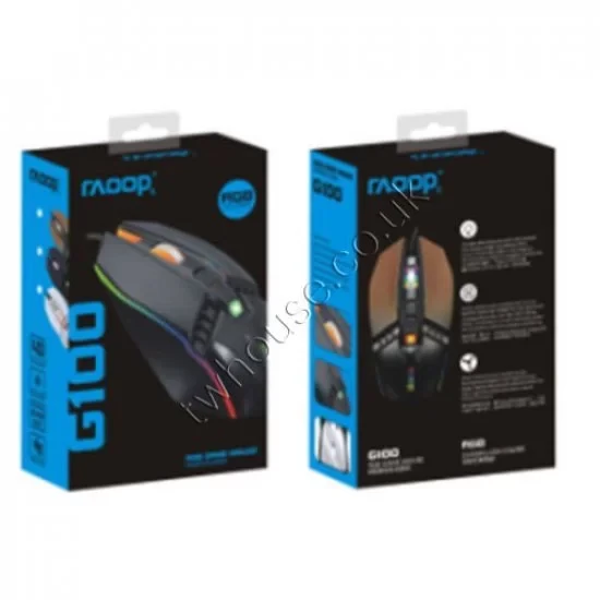 RAOOP G100 Wired Mouse with Light
