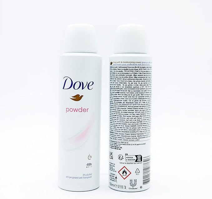 3 X DOVE APA POWDER - 150ML