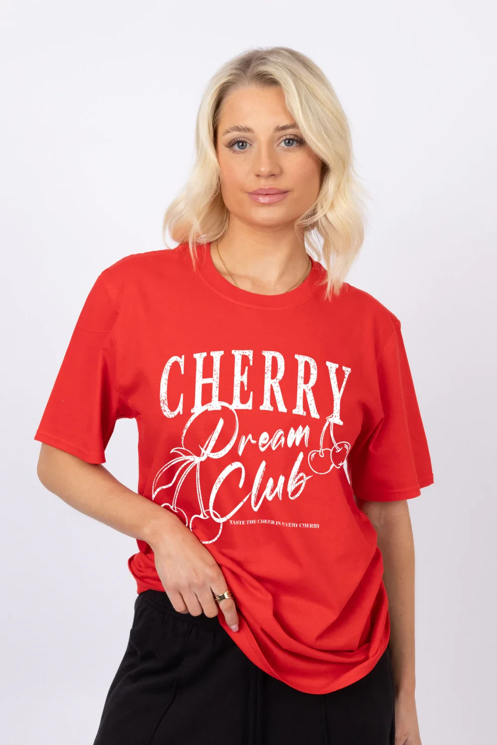 Cherry Dream Club Printed T-Shirt