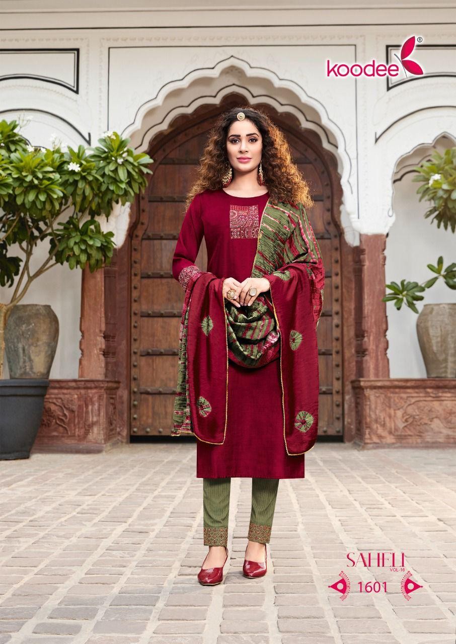 KOODEE Launching Kurti Pant With Dupatta Sets