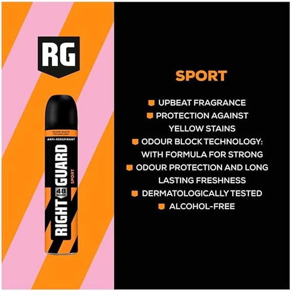 RIGHT GUARD APA SPORT UK - 250ML