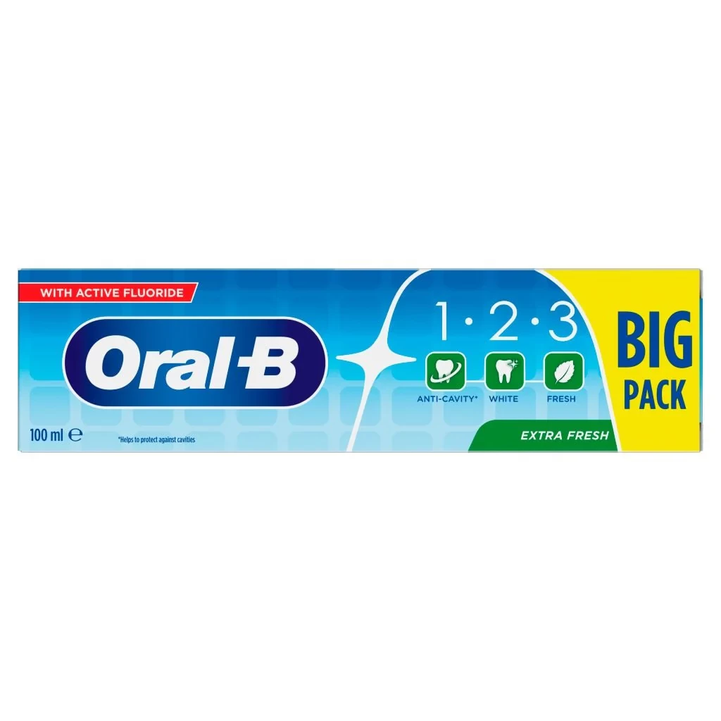 ORAL-B PASTE 1-2-3 E/FRE P1.00 - 75ML
