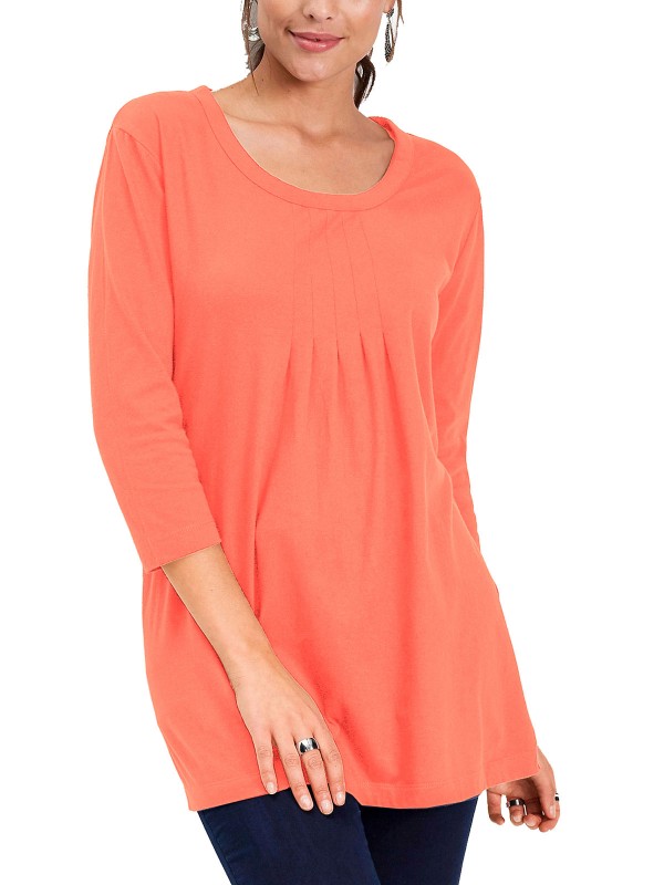 Pure Cotton Open Pleat Top