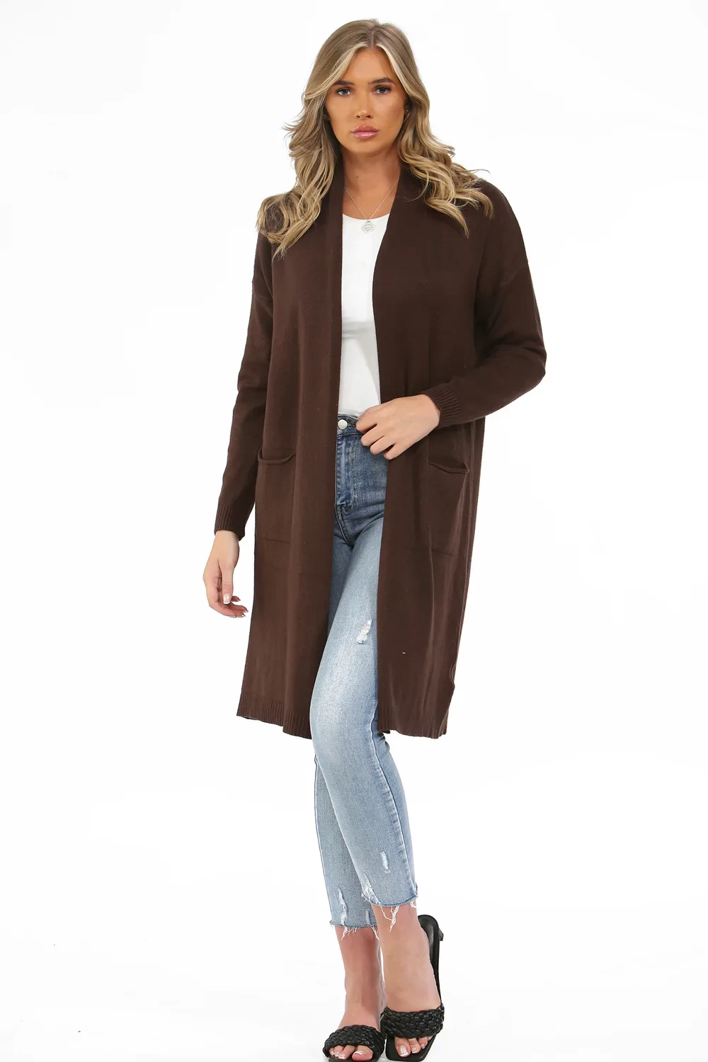 STAR BACK TWO POCKET CARDIGAN