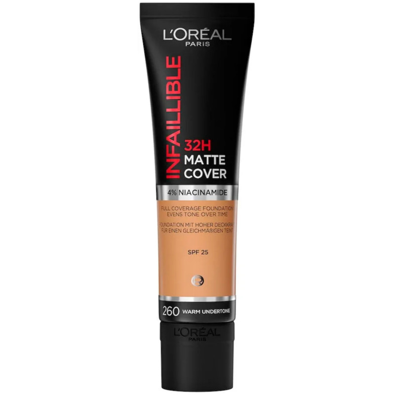 L'Oreal Infallible 32HR Matte Cover Foundation - 260 GOLDEN SUN