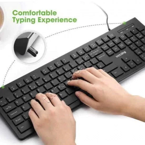 Victsing PA206A USB Wired Keyboard UK QWERTY