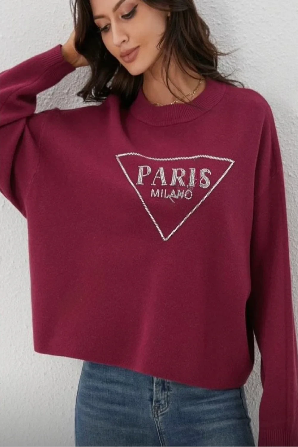 PARIS SLOGAN JUMPER