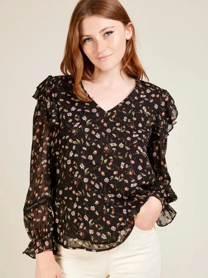 Faren - Fall Floral Blouse