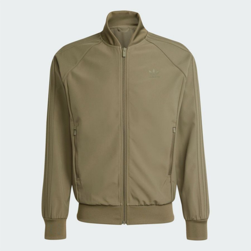 Men’s Adidas ‘Bonded SST’ Track Top Olive Colour