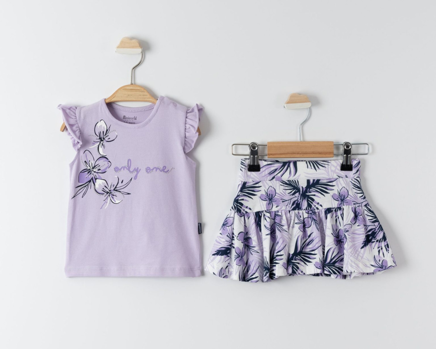 Baby Girls Summer Top & Floral Skirt Set (6-24M)