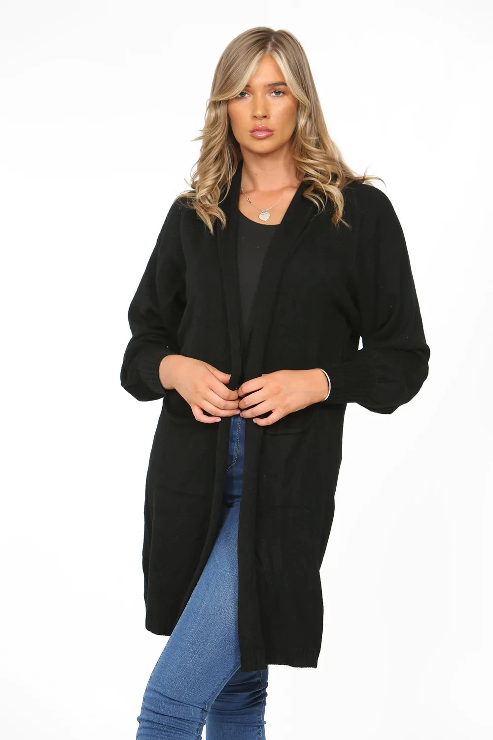 PUFF SLEEVE SOFTFEEL CARDIGAN