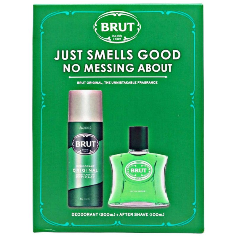 Brut Original Men's Anti-Perspirant Deodorant 200ml and After Shave 100ml Combo Pack