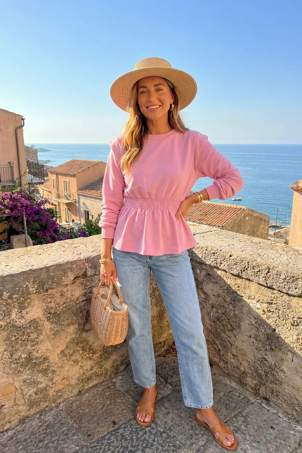 ELASTICATED SCUBA TOP