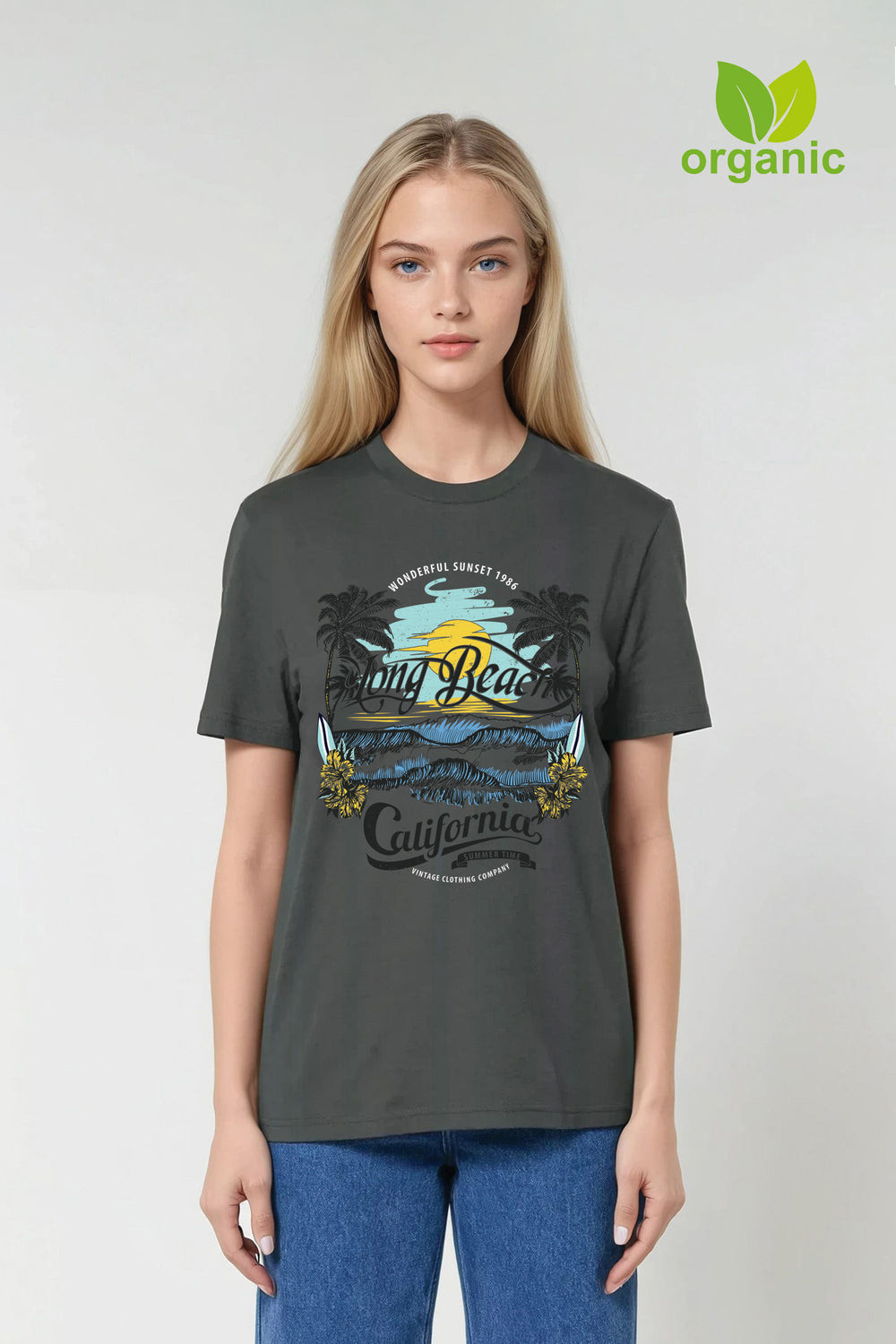 Long Beach California Slogan Organic T-Shirt