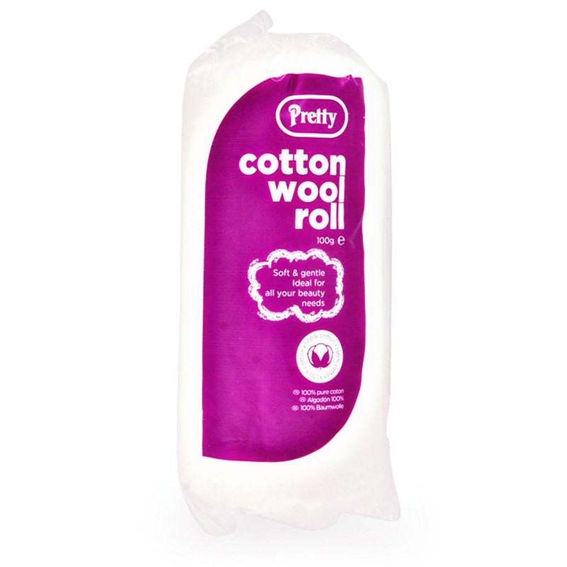 Pretty Soft and Gentle Cotton Wool Roll 100g