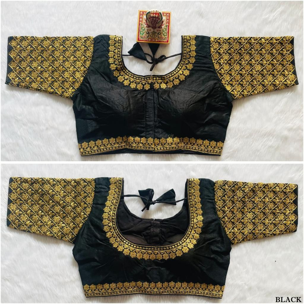 Fantam Silk Rani Wedding Blouse Readymade Designer