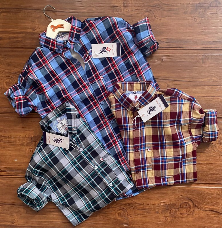 US POLO Brand Oxford Check Shirts