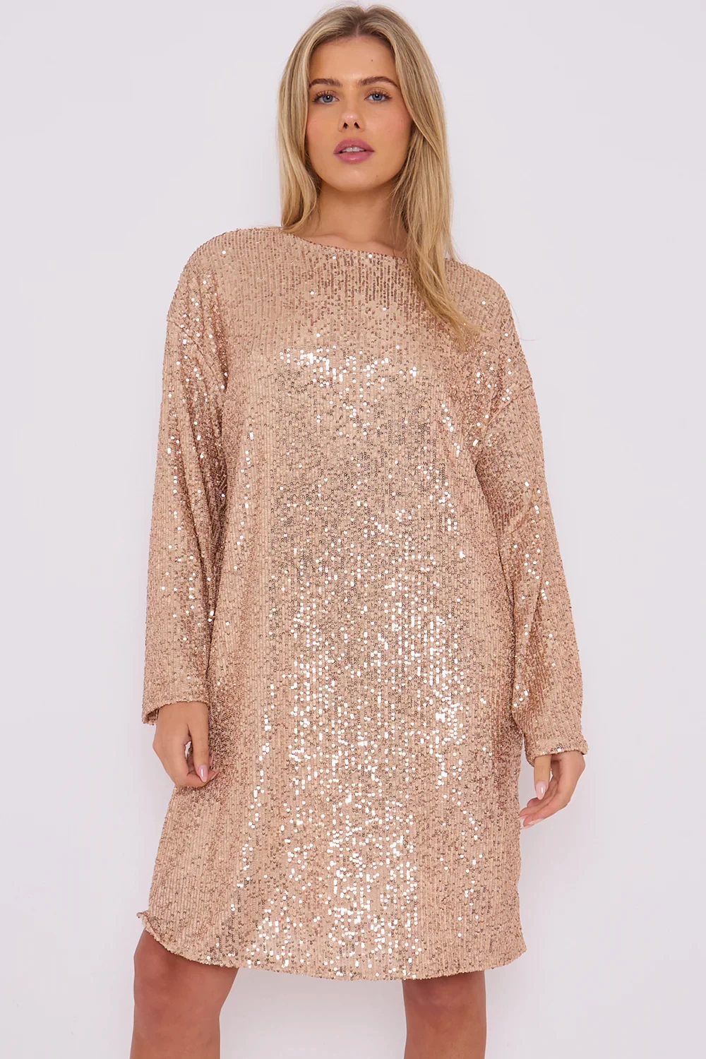 BOW BACK SEQUIN TUNIC