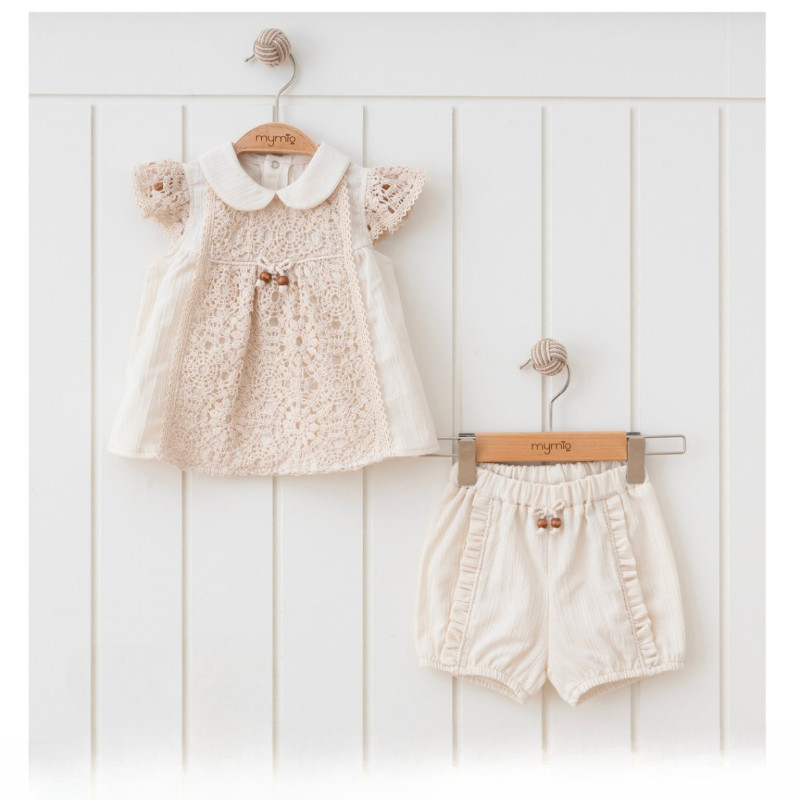 Baby Girls Lace Spanish Top & Shorts Set (6-24M)