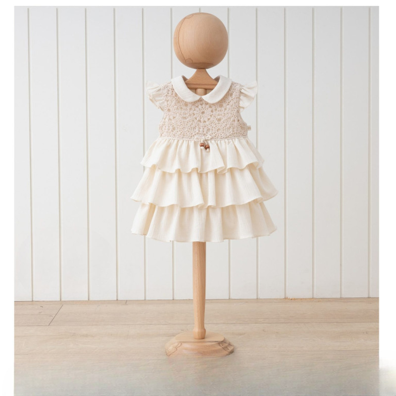 Baby Girls Layered Lace Spanish Dress (6-24M)