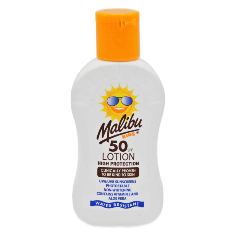 Malibu Kids 50 SPF High Protection Sun Lotion 100ml