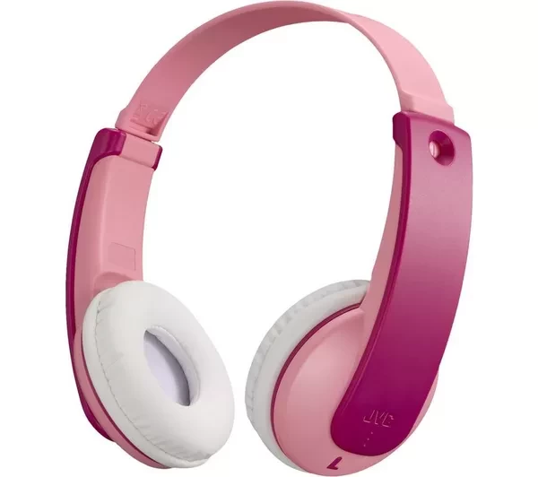 JVC TINYPHONES HA-KD10W-P-E Wireless Bluetooth Kids Headphones - Pink