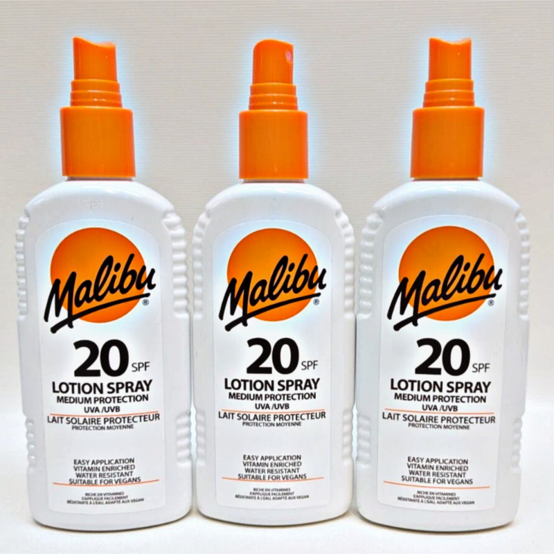 Malibu 20 SPF Sun Lotion Spray Medium Protection 200ml
