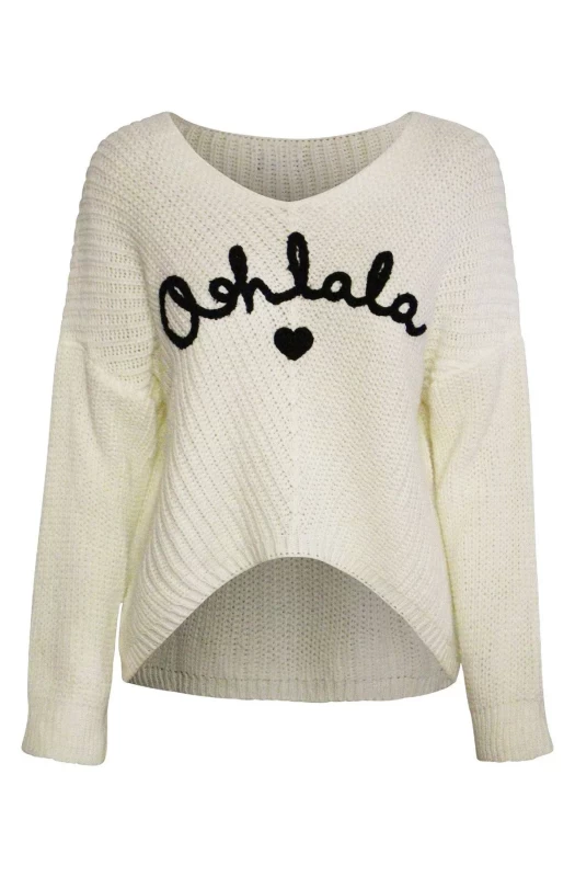 NAYA ASYMMETRIC 'OOH LA LA' KNITTED JUMPER SWEATER