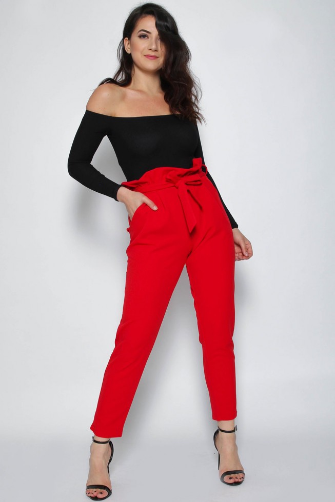 Pleated Cigarette Trousers