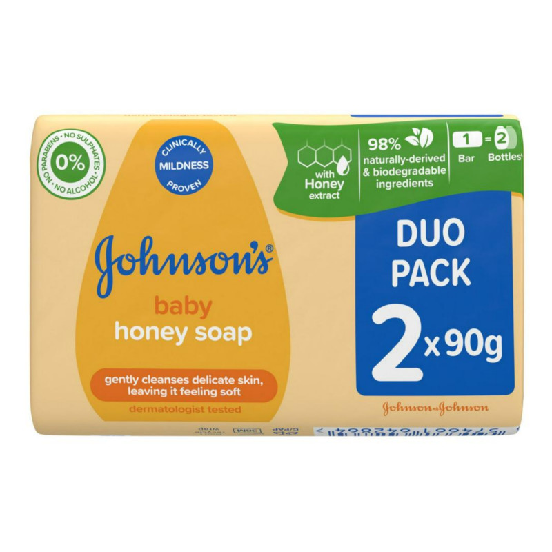 Johnson's Baby Honey Soap Duo Pack 2 x 90g