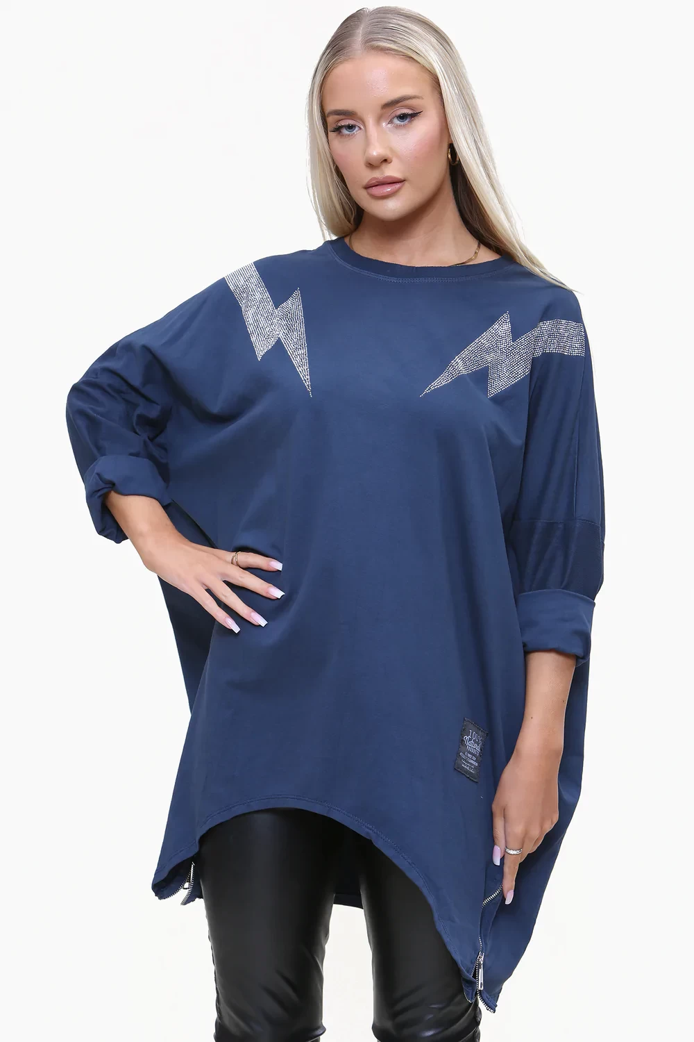 ELECTRIC ZIP DETAIL SWEAT SHIRT