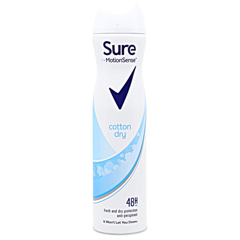 Sure Cotton Dry 48Hr Anti-Perspirant Deodorant Body Spray 250ml