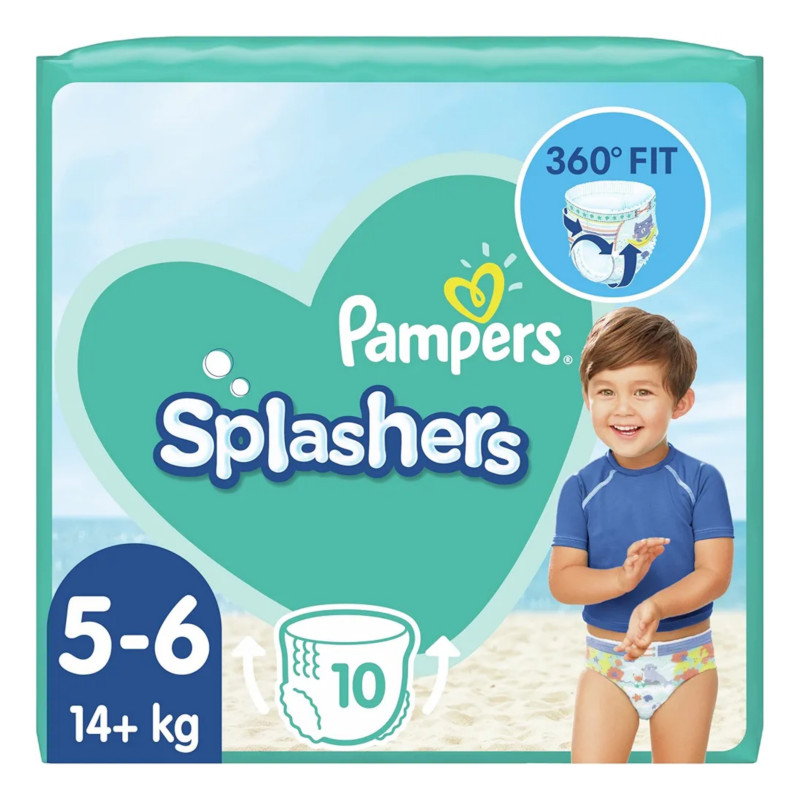 Pampers Splashers Disposable Swim Pants (5-6) 10Pack