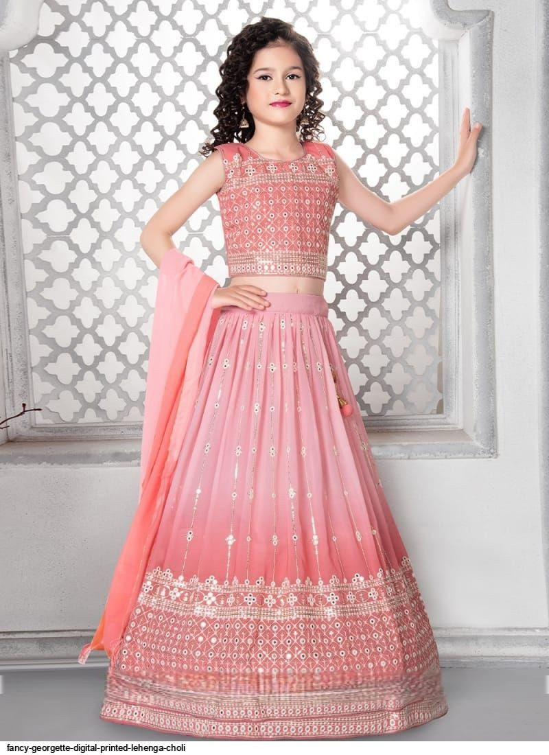 FANCY GEORGETTE DIGITAL PRINTED LEHENGA CHOLI