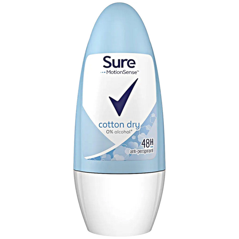 Sure Cotton Dry 48Hr Anti-Perspirant Deodorant Roll On 50ml